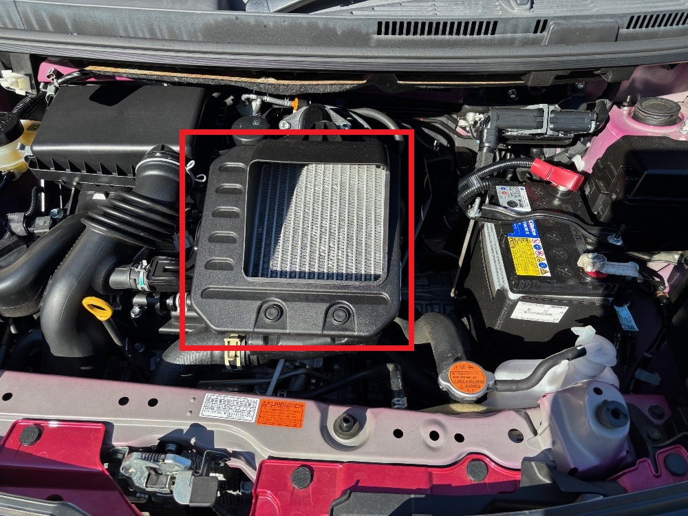 ルーミーカスタムGTのインタークーラー