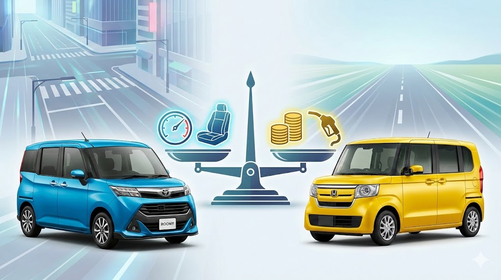 ルーミー1000ccと軽自動車はどっちがお得？維持費と走りを徹底比較